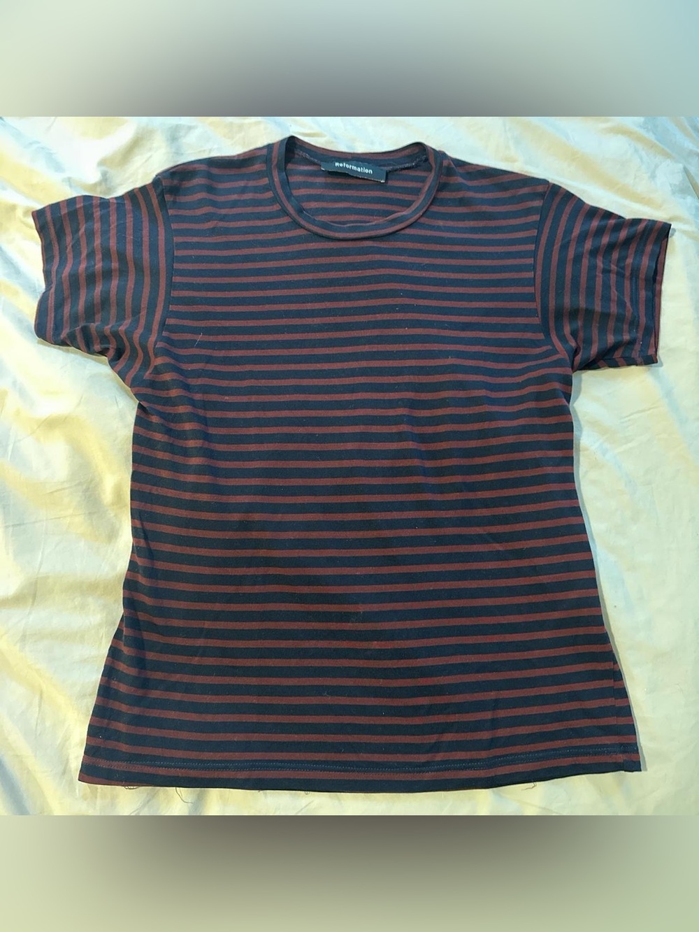 Reformation stripped tee